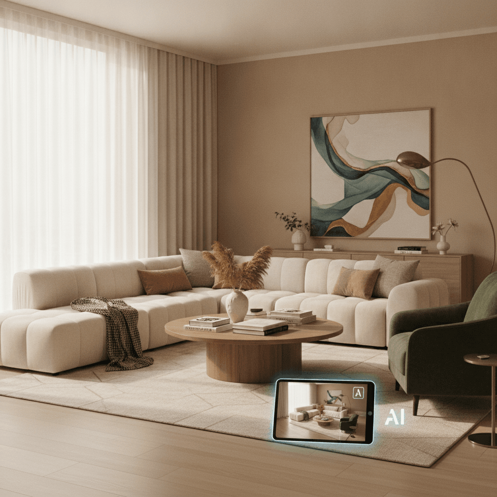 Transform Your Space: AI Interior Design with Real Furniture - Roomellow