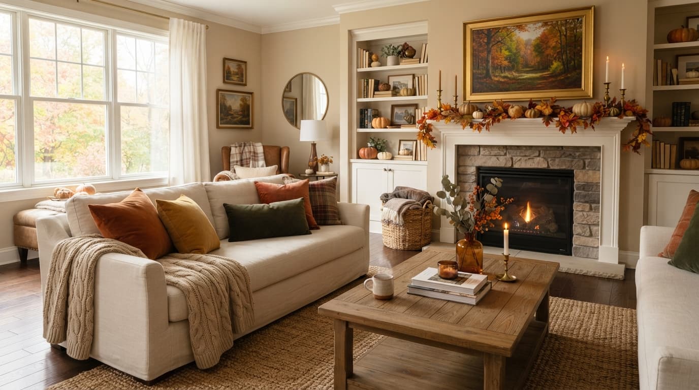 Cozy Fall Living Room Decor Ideas: Transform Your Home - Roomellow