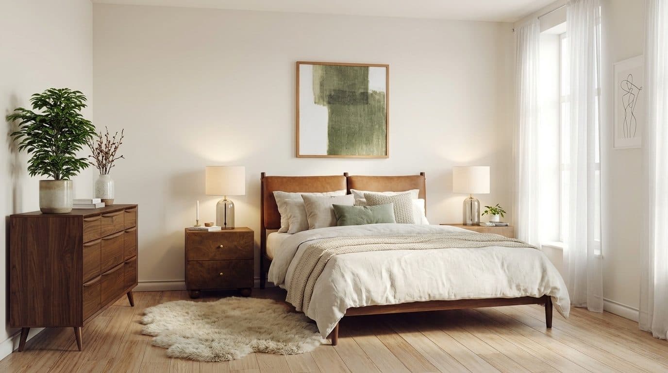 Leather & Oak Scandinavian Bedroom Furniture Sets Reveal - Roomellow