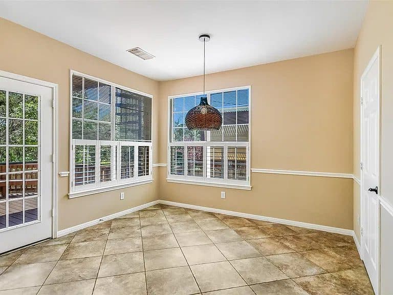 Dining room before makeover