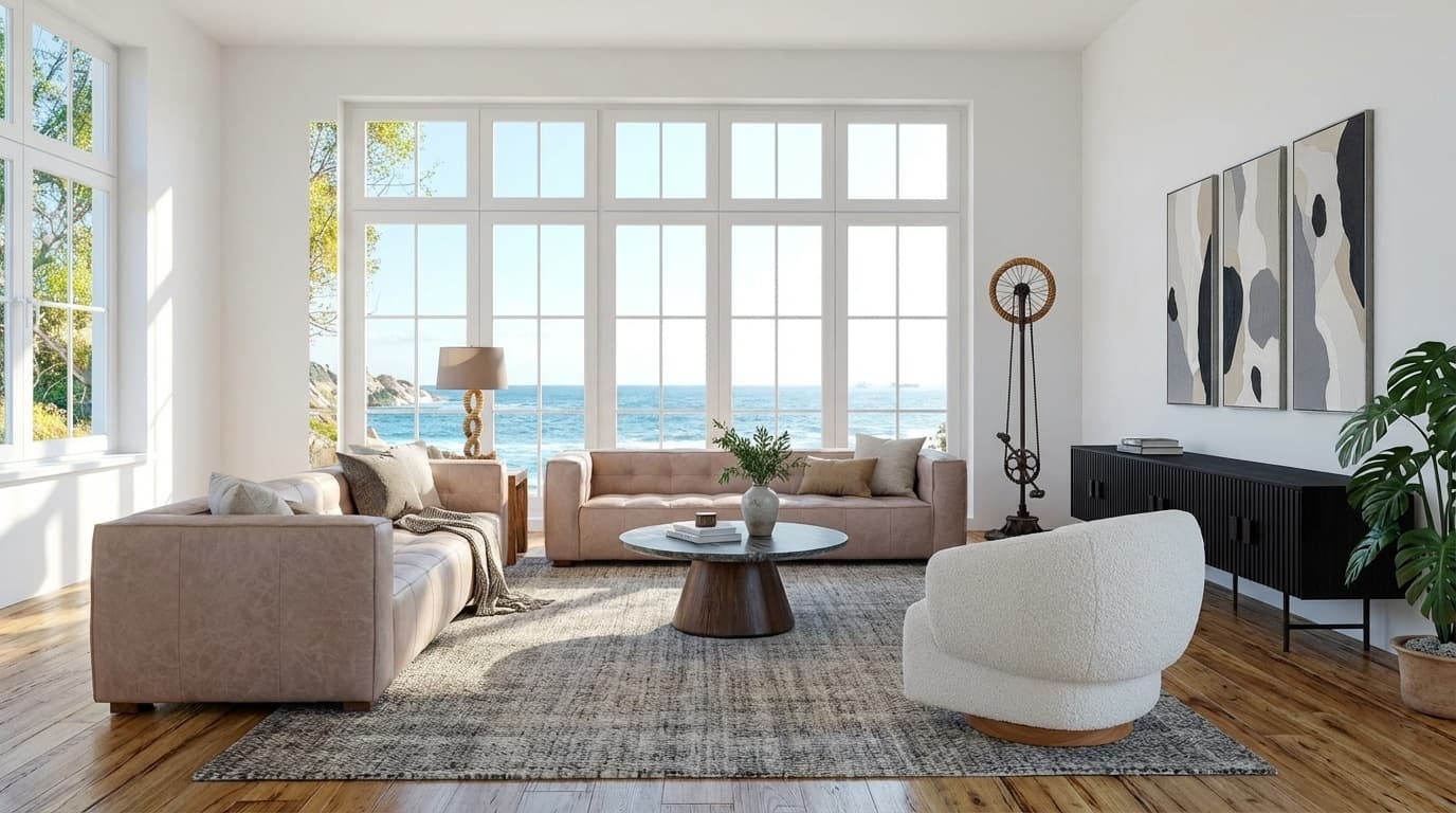 Modern Living Room Makeover: Before & After with Real Furniture - Roomellow