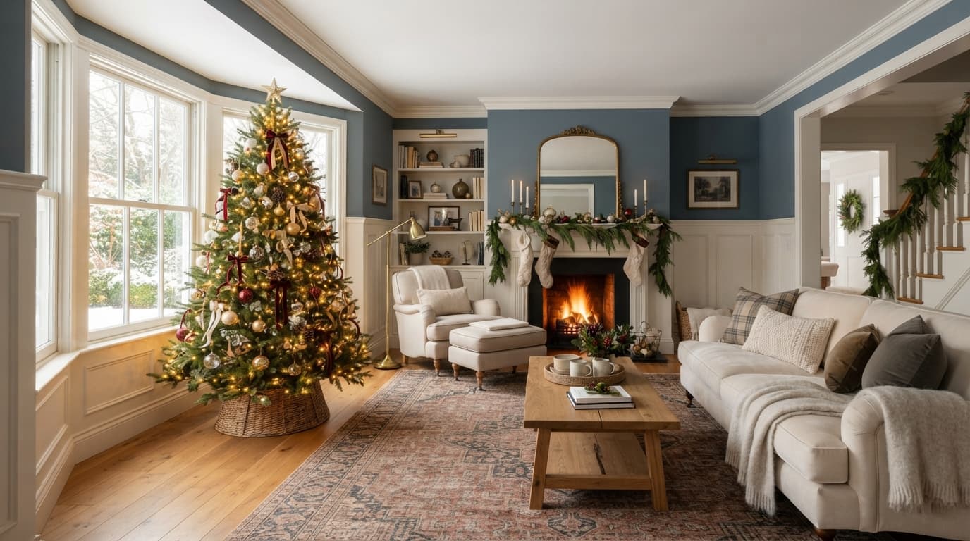 The Best Spot for Your Christmas Tree in the Living Room Revealed - Roomellow